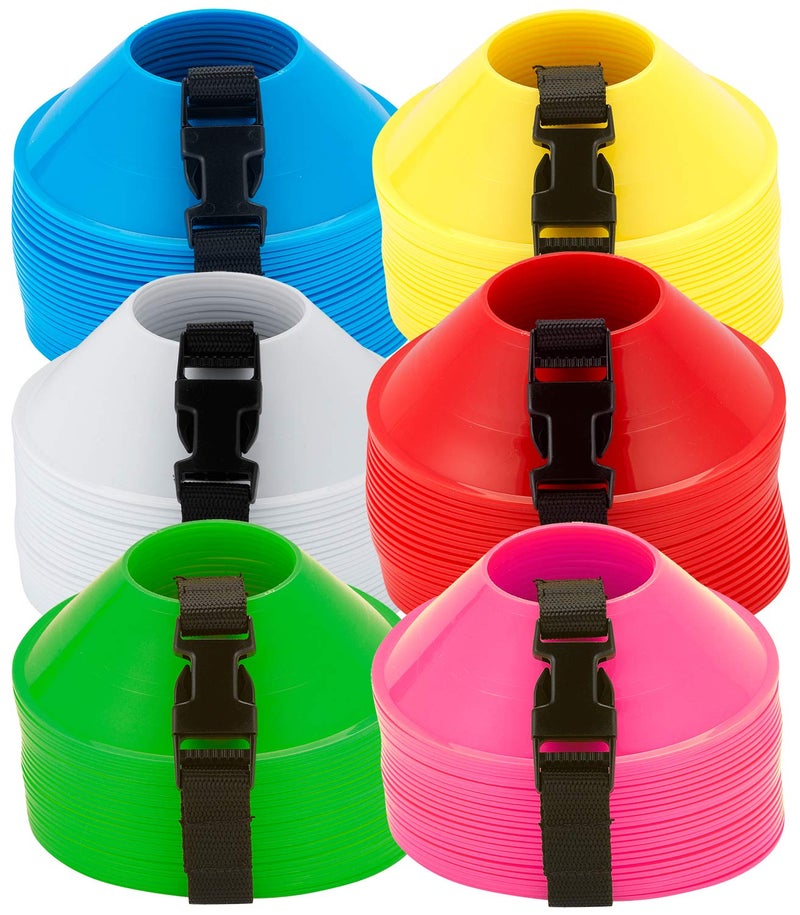 American Challenge Soccer Mini Disc Cones (Neon Green (25 mini Cones), Mini Cones) - Image 1